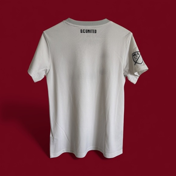 Adidas DC United MLS Soccer Jersey White Climalite Leidos Logo Womens Medium - Picture 2 of 3
